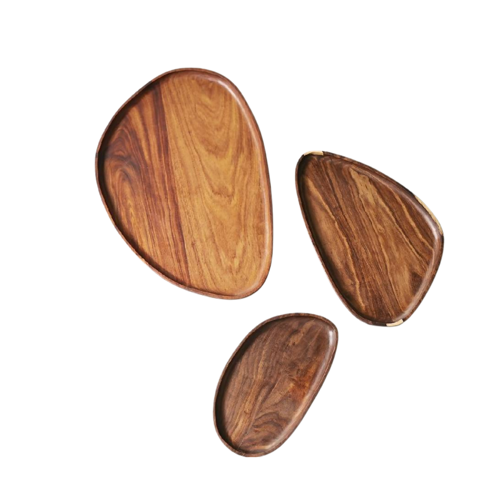 Itza Wood Leaf Trays