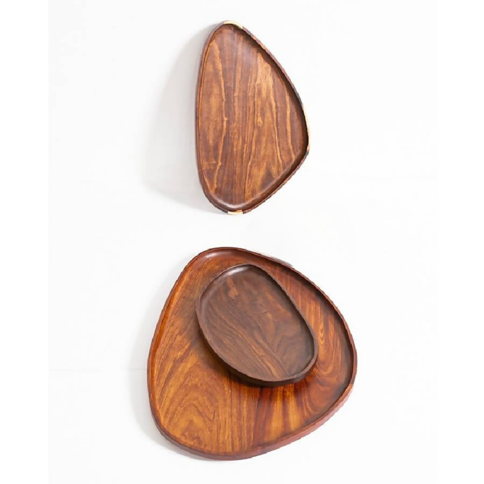 Itza Wood Leaf Trays