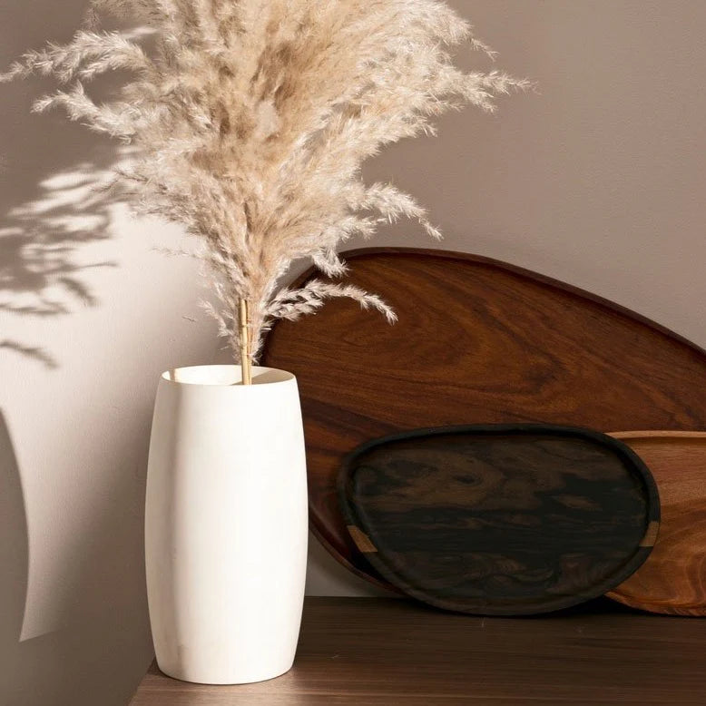 Itza Wood Blonde Cedar Vase
