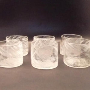 Xaquixe Handblown Glass - Small - Set of 6 in Alabaster