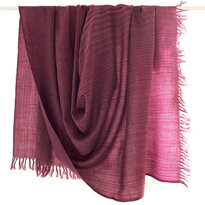 Kilmora Handwoven Throw in Mauve Stripes from Sprout Enterprise®