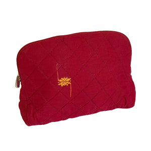 Rabha Women Weavers X Nomi Network - Cosmetic Case for a Cause - Red from Sprout Enterprise®
