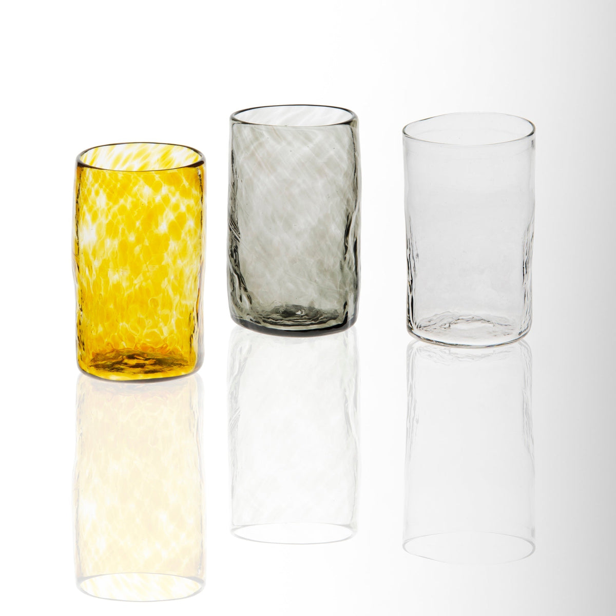 Xaquixe Handblown Glass - Large - Set of 6 in Autumn Colors