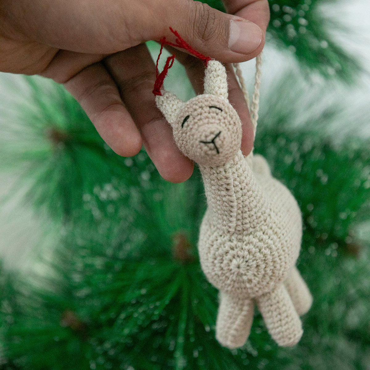 Handmade Llama Ornament