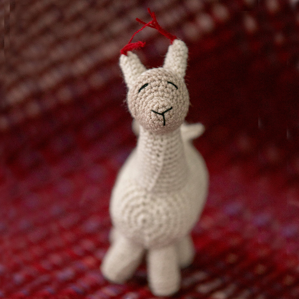 Handmade Llama Ornament