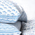 Tilonia® Queen Duvet Set - Centipede Stripe & Sprig in Blue