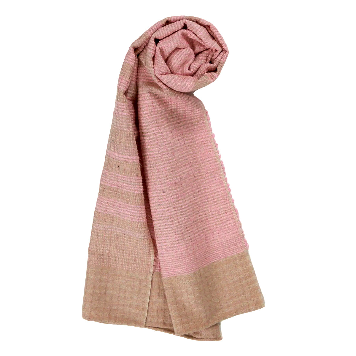 FAIR WEAVE Silk Blend Scarf - Som Som Pink