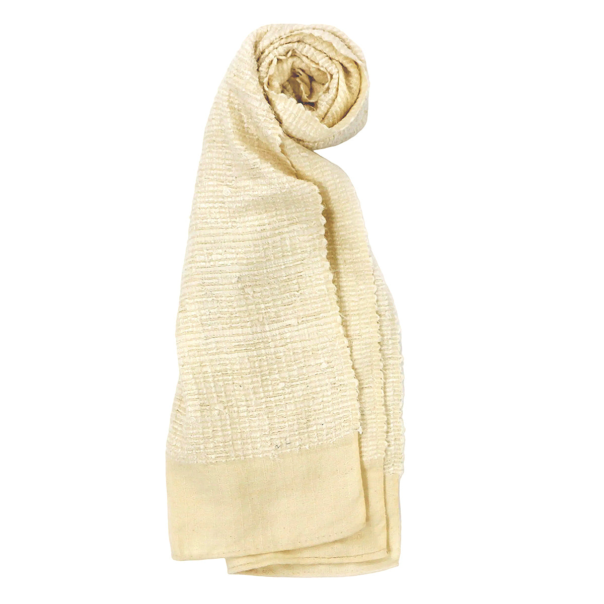 FAIR WEAVE Silk Blend Scarf - Som Som Coco Milk