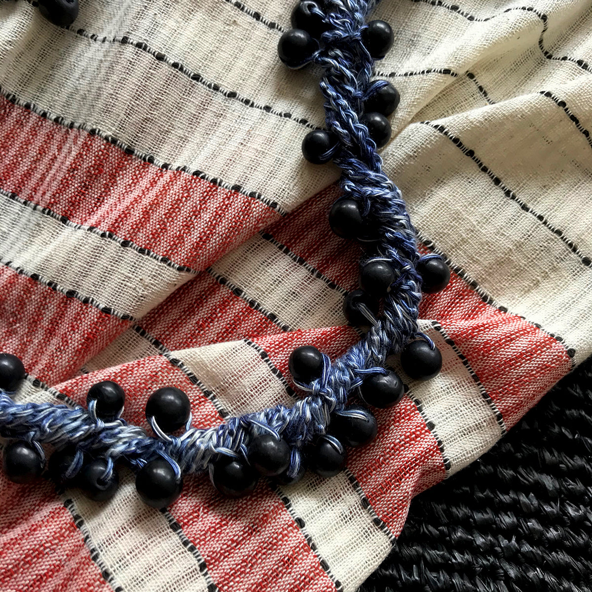 WomenWeave Handspun, Naturally Dyed Organic Cotton Shawl WW379GM