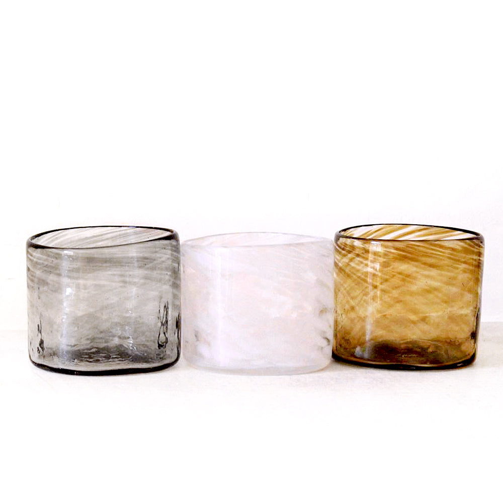 Xaquixe Handblown Glass - Small - Set of 6 in Autumn Colors