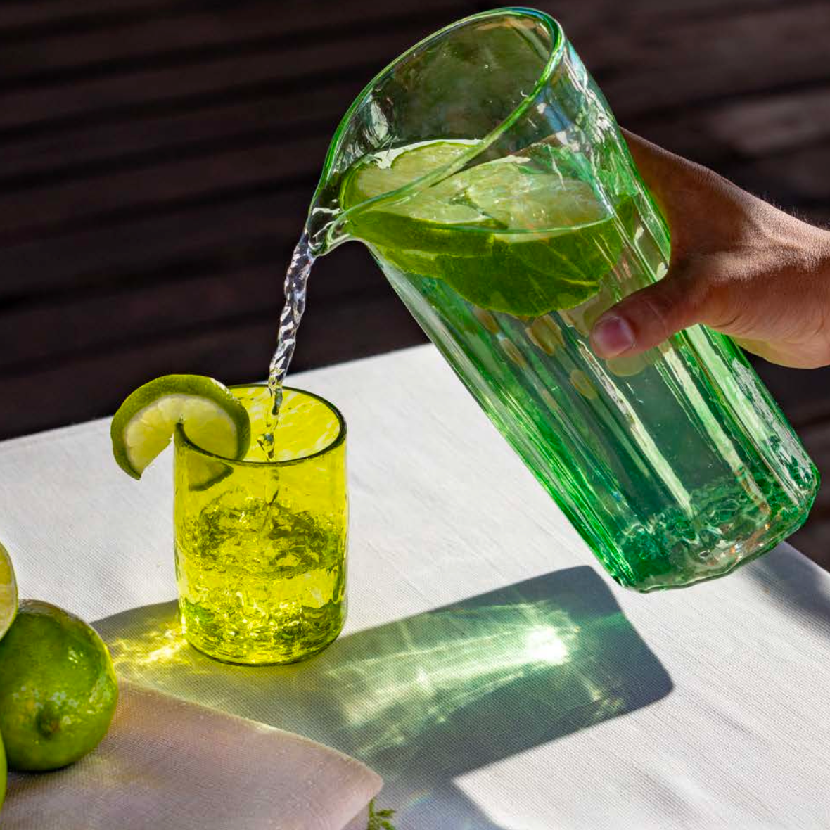 Xaquixe Handblown Glass - Large - Set of 6 in Assorted Colors or Clear