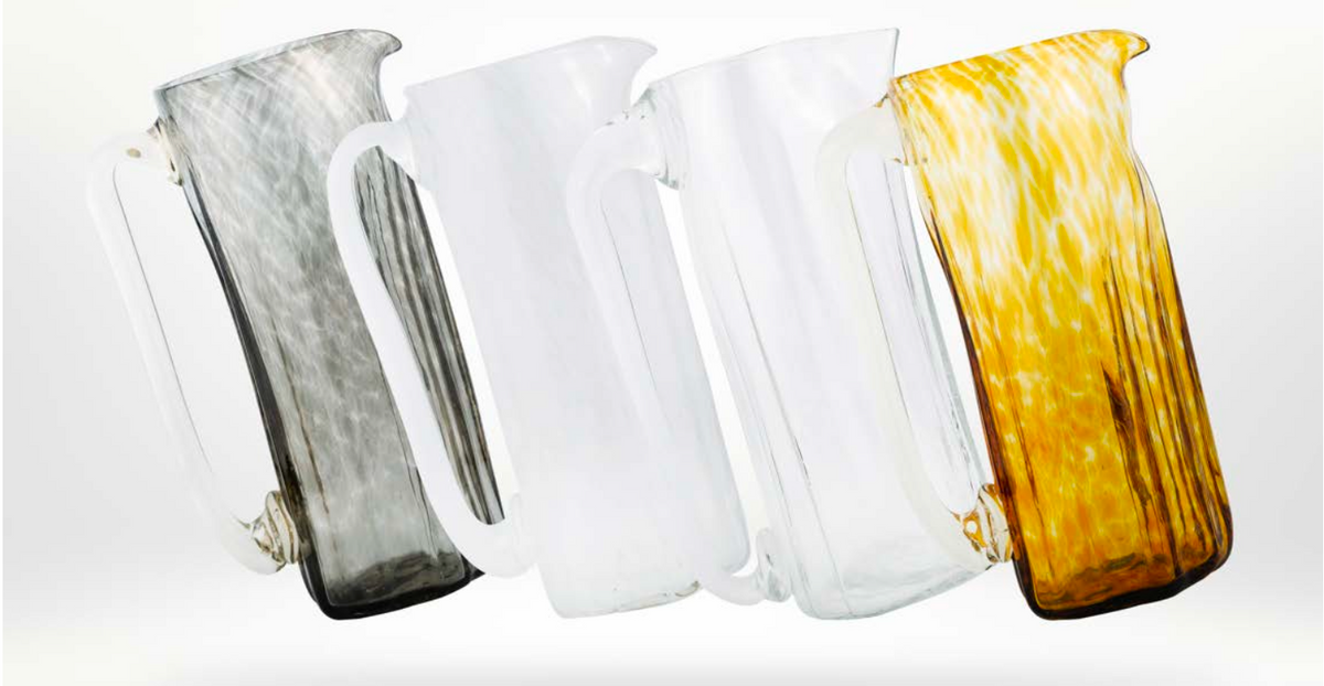Xaquixe Handblown Glass - Large Pitcher in Assorted Colors or Clear