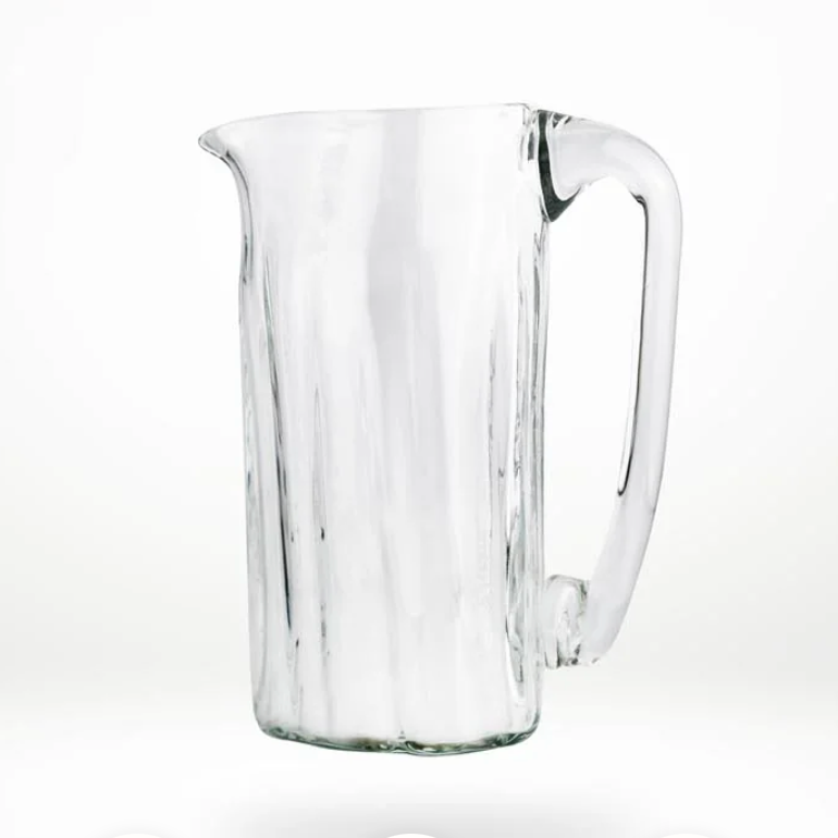Xaquixe Handblown Glass - Small Pitcher in Clear
