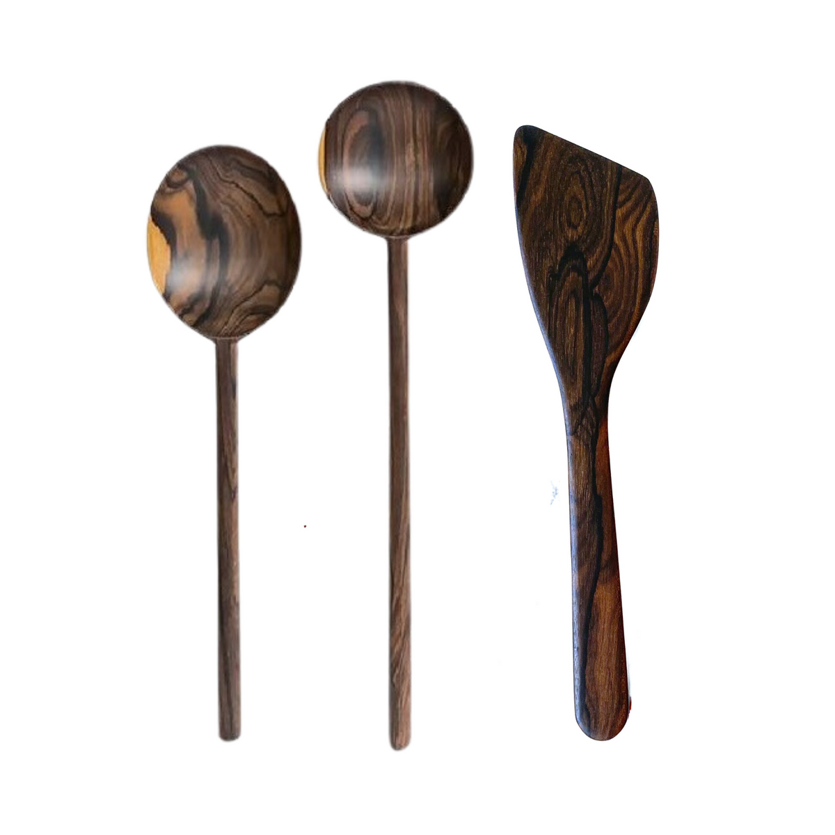Itza Wood Handcarved Kitchen Utensils - Set of 3