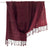 Avani Wild Silk & Wool Shawl in Maroon Red from Sprout Enterprise®