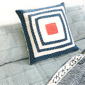Proud Mary for Tilonia® Appliqué Pillow Cover - Blue from Sprout Enterprise®