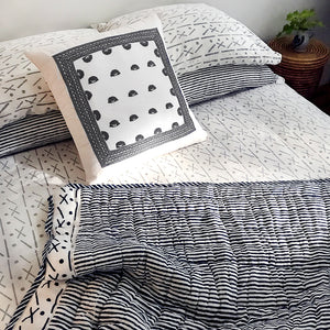 Proud Mary for Tilonia® Twin Quilt in Stripes in Navy Blue from Sprout Enterprise®