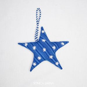 Sonica Sarna Design - Star Ornament - Blue