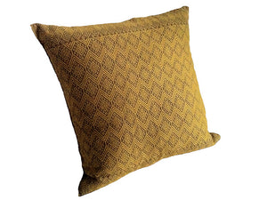 El Camino de Los Altos Brocade Pillow Cover - Raton/Ochre from Sprout Enterprise®