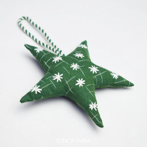Sonica Sarna Design - Star Ornament - Green