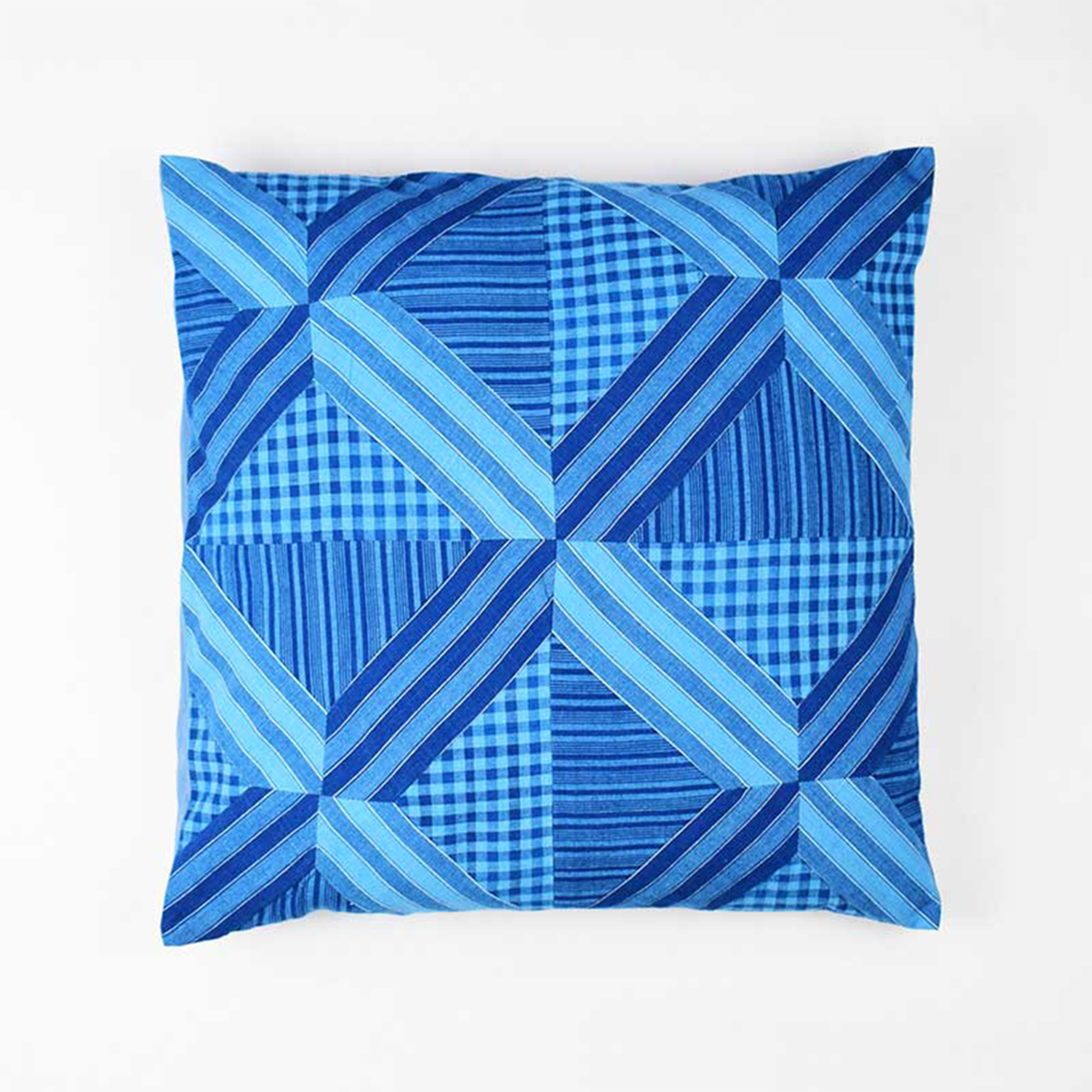 Sonica Sarna Indigo Appliqué Pillow