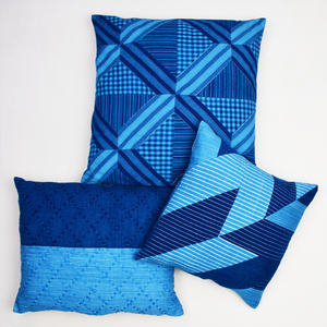 Sonica Sarna Indigo Appliqué Pillow