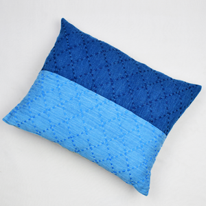 Sonica Sarna Indigo Embroidered Denim Pillow