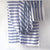 Kala Swaraj Mulmul Cotton Shawl - Blue Weft Stripes