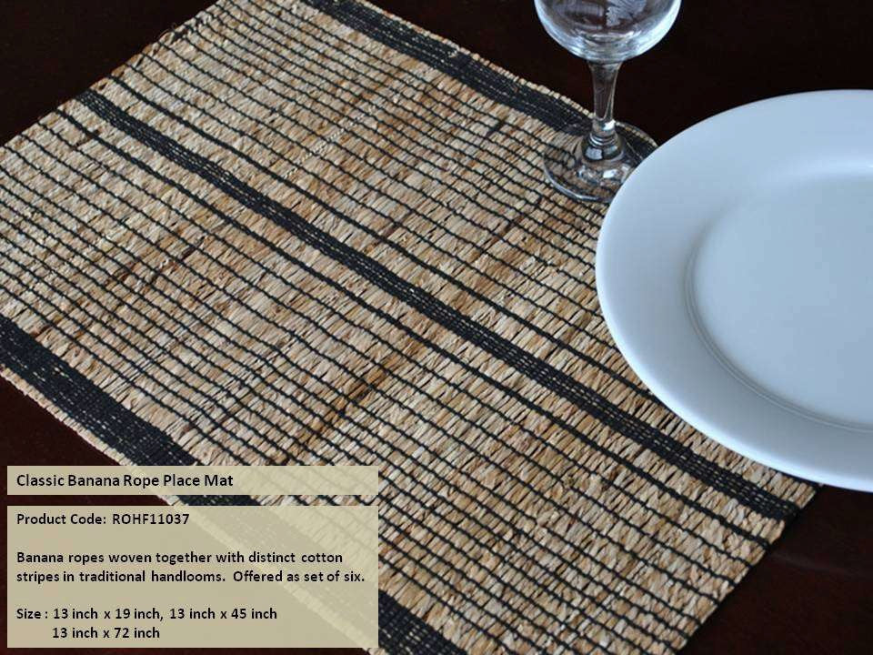 ROPE Classic Banana Rope Placemats - Set of 4