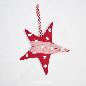 Sonica Sarna Design - Star Ornament - Red