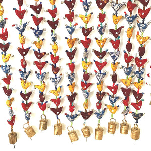 Tilonia® Bell Totas - Flock of Tiny Holiday Doves - Red