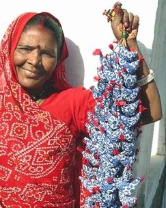 Tilonia® Bell Totas - Blue &amp; White from Sprout Enterprise®